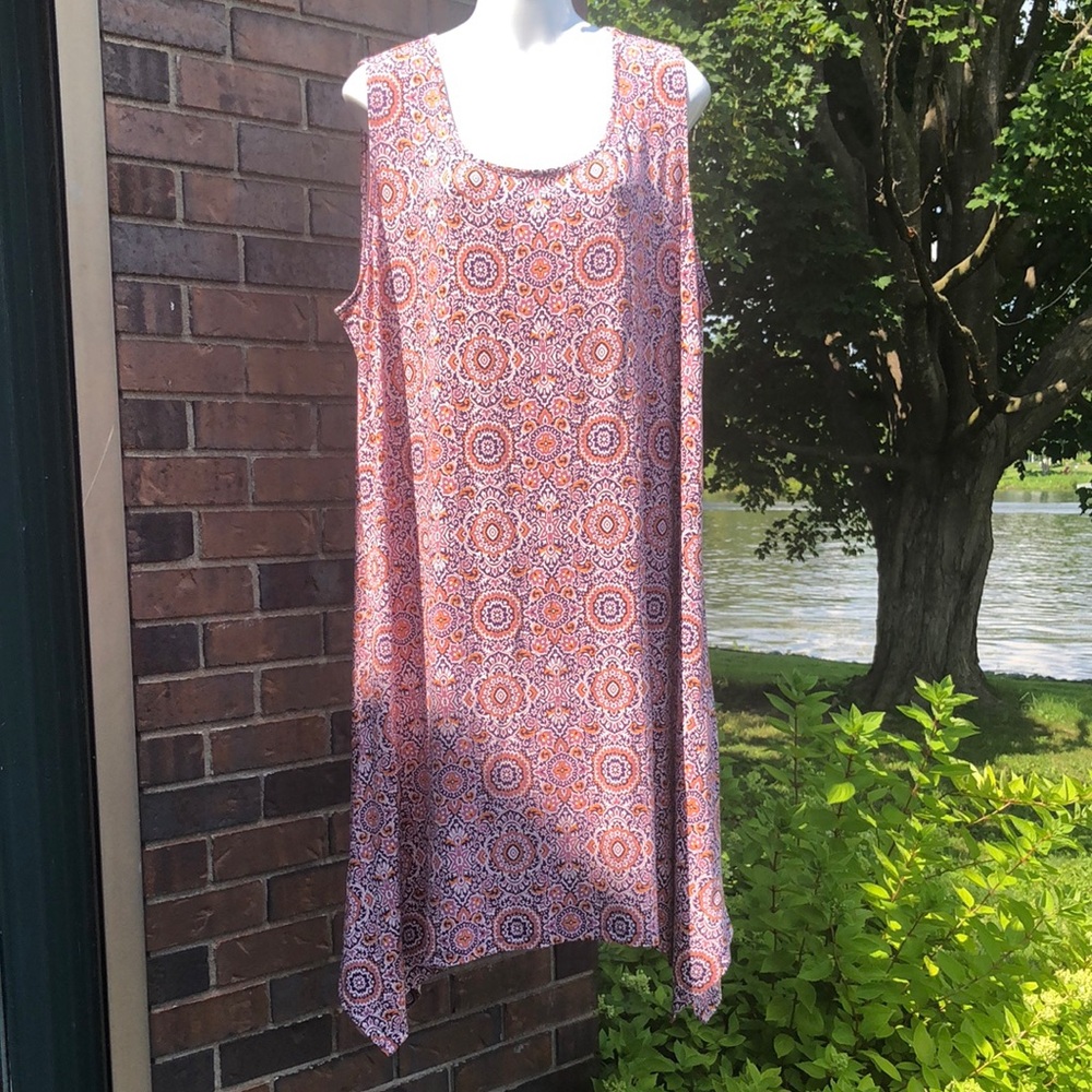 Sleeveless Medallion Print Dress